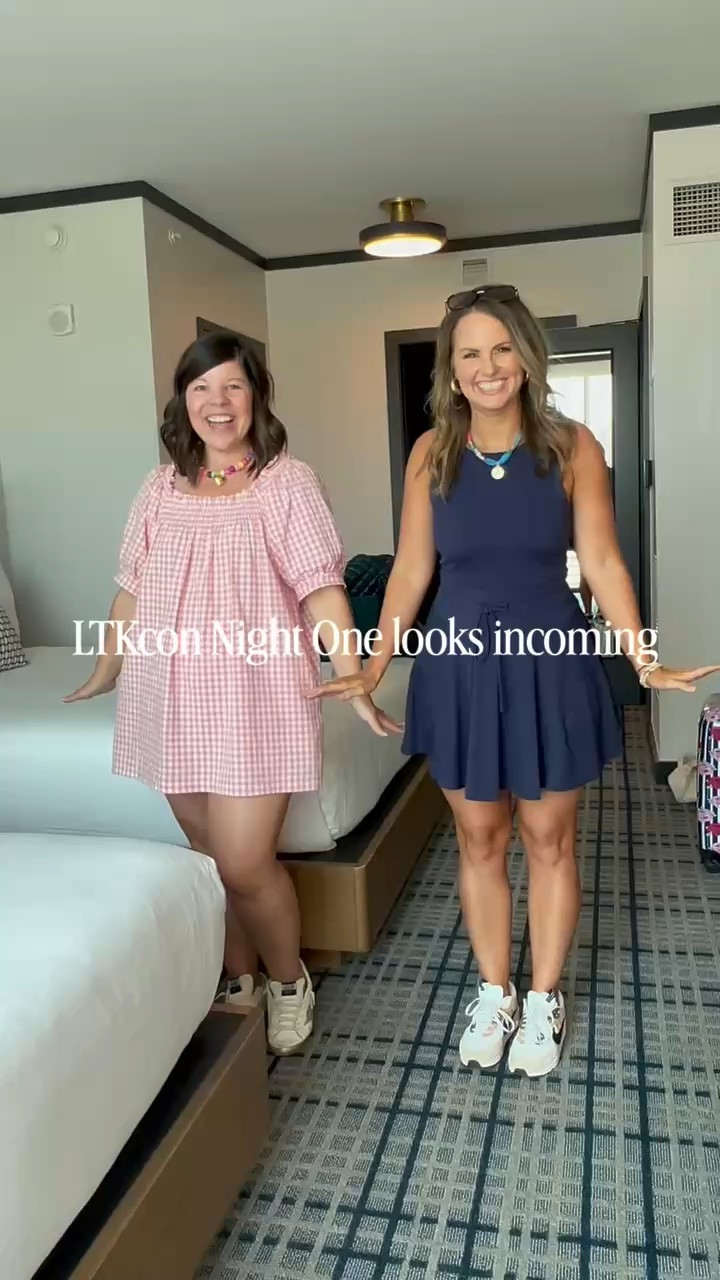 Day one of LTK con! Picked up my roomie at the airport then did a quick change for check in!! 🤩 

Wore a comfy tennis dress with built in biker shorts and Nike tennis shoes!! Then wore a fun colorful maxi dress to check in! 💕

#LTKCon #LTKgrwm #LTKootd