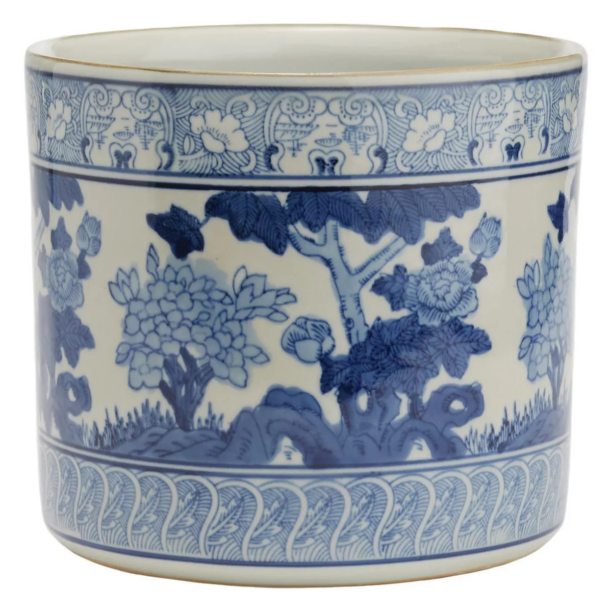 Plante Hand-Painted Garden Scene Vase | Kohl's