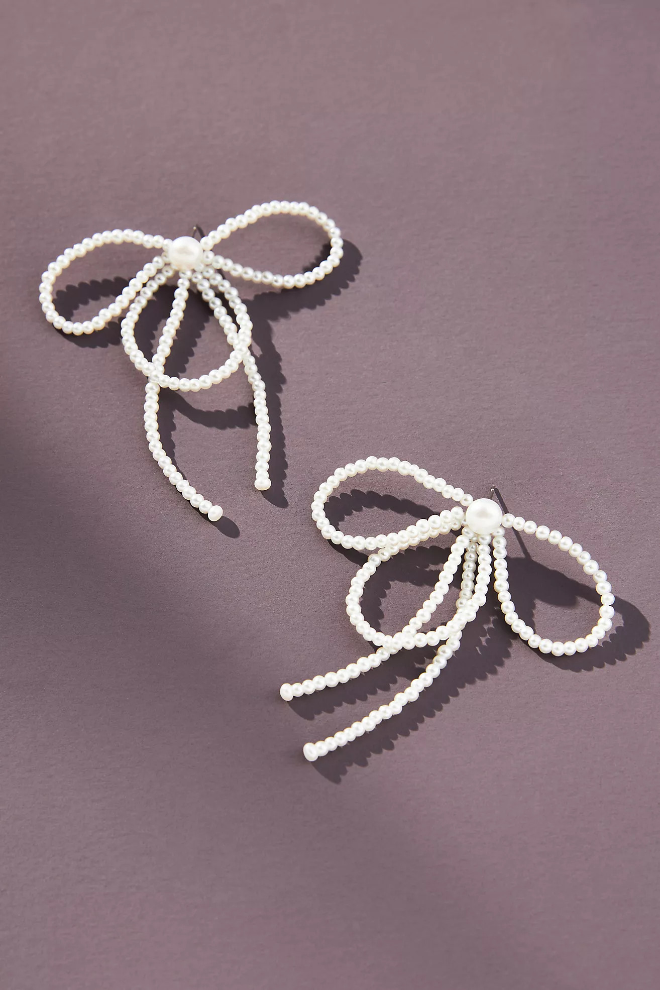 By Anthropologie Pearl Bow Earrings | Anthropologie (US)