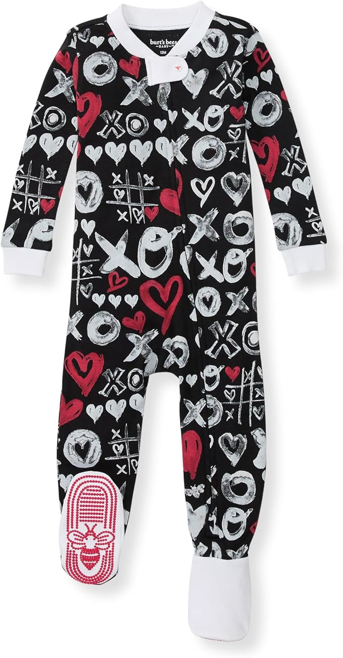 Burt's Bees Baby Boys' Pajamas, Zip-Front Non-Slip Footed Sleeper, Organic Cotton | Amazon (US)