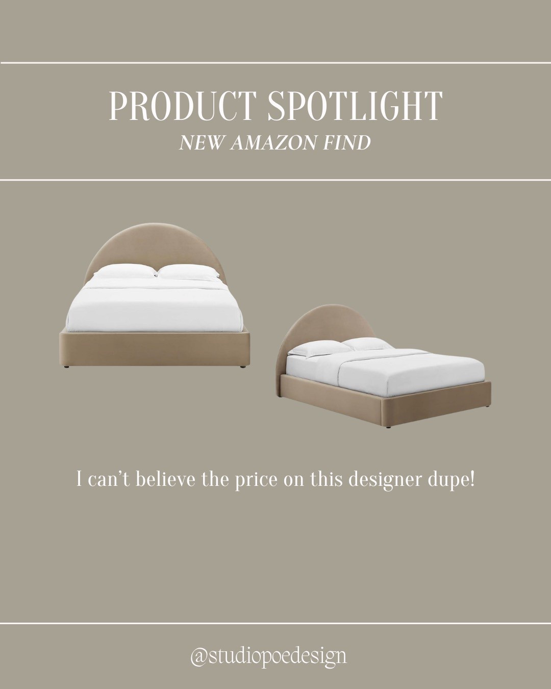 Can’t believe the price of this Amazon bed frame 🤯 serious designer dupe!!


Bedroom, suede, arch, rounded, headboard, taupe, brown, neutral, moody, bed frame, Amazon finds, Amazon haul, home finds, moodboard

#LTKFindsUnder100 #LTKHome #LTKFindsUnder50