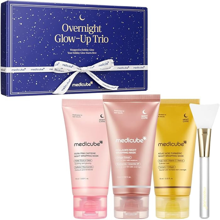 medicube Overnight Glow-Up Trio | Amazon Exclusive Holiday Overnight Wrapping Peel Off Mask | Col... | Amazon (US)