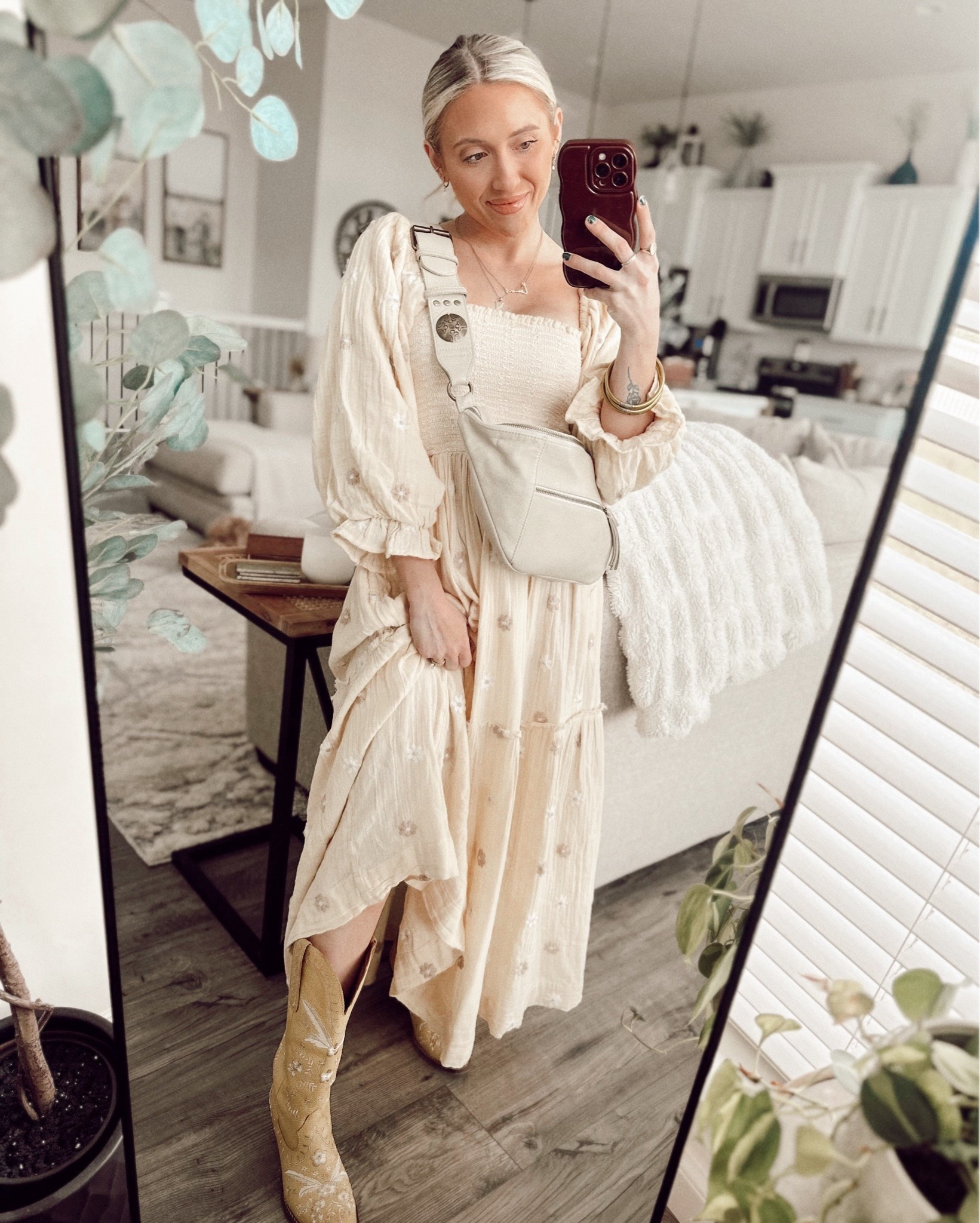 Linking my outfit of the day it’s this free people Delilah embroidered maxi dress. I snagged it a few months ago when it was on sale and it’s honestly such a staple. I absolutely love it. It’s 100% cotton, but I’m also linking a more affordable fine from Amazon, the exact same dress! 
Dress is also bump friendly for the mamas! Perfect baby shower dress ☺️

Follow my shop @kerstynweatherman on the @shop.LTK app to shop this post and get my exclusive app-only content!

#liketkit 
@shop.ltk
https://liketk.it/57MwC

Comment SHOP below to receive a DM with the link to shop this post on my LTK ⬇ https://liketk.it/59XQ1 #ltkbump #ltku #ltkpetite #ltkbaby #ltkfamily #ltkbump

#LTKStyleTip 

Follow my LTK @kerstynlemons on the @shop.LTK app to view this post and get my exclusive app-only content!

#liketkit #LTKBump #LTKPetite
@shop.ltk
https://liketk.it/59Zbi

#LTKgrwm #LTKootd #LTKBump