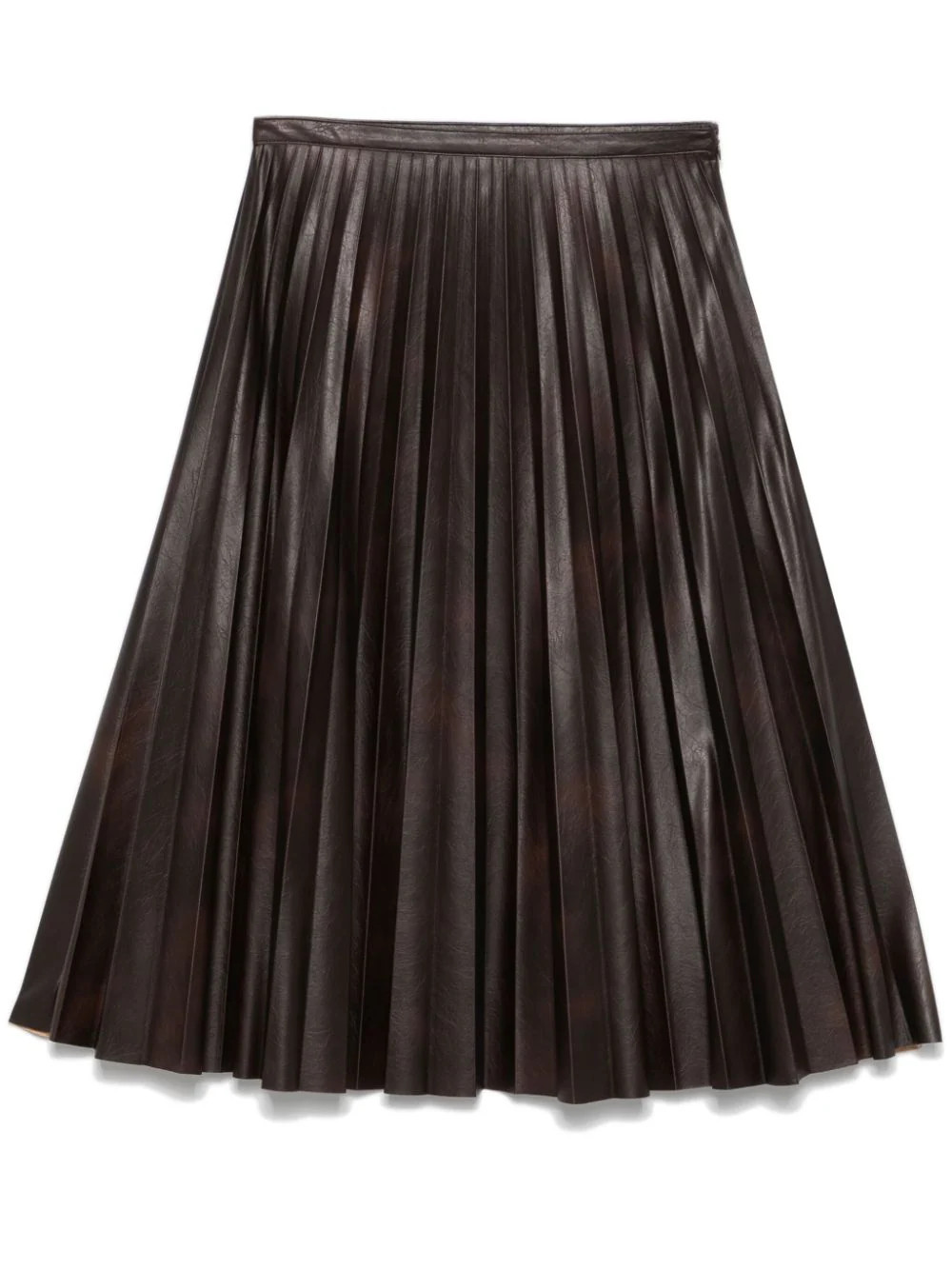 PINKO pleated midi skirt - Brown | Farfetch Global