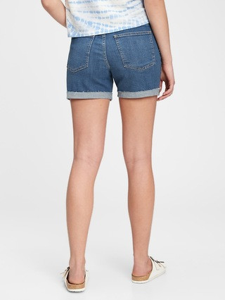 The Gen Good Mid Rise Denim Shorts With Washwell™ | Gap (CA)