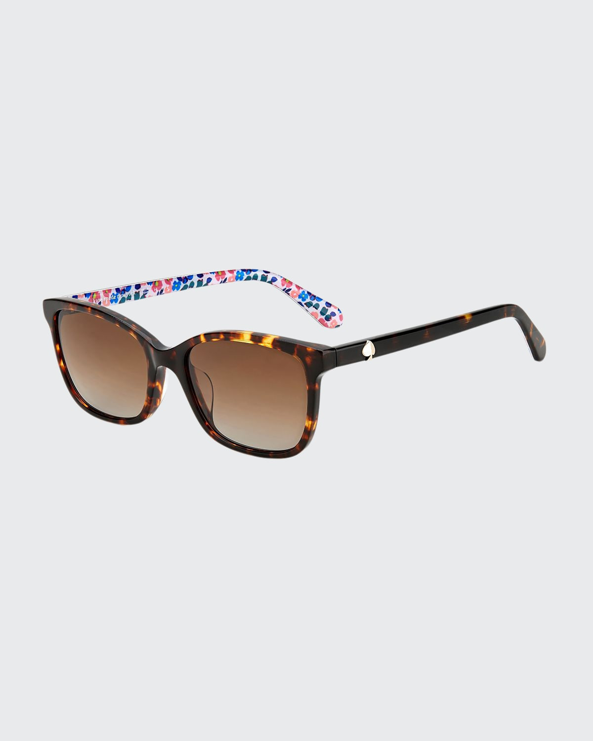tabitha polarized rectangle acetate sunglasses | Bergdorf Goodman