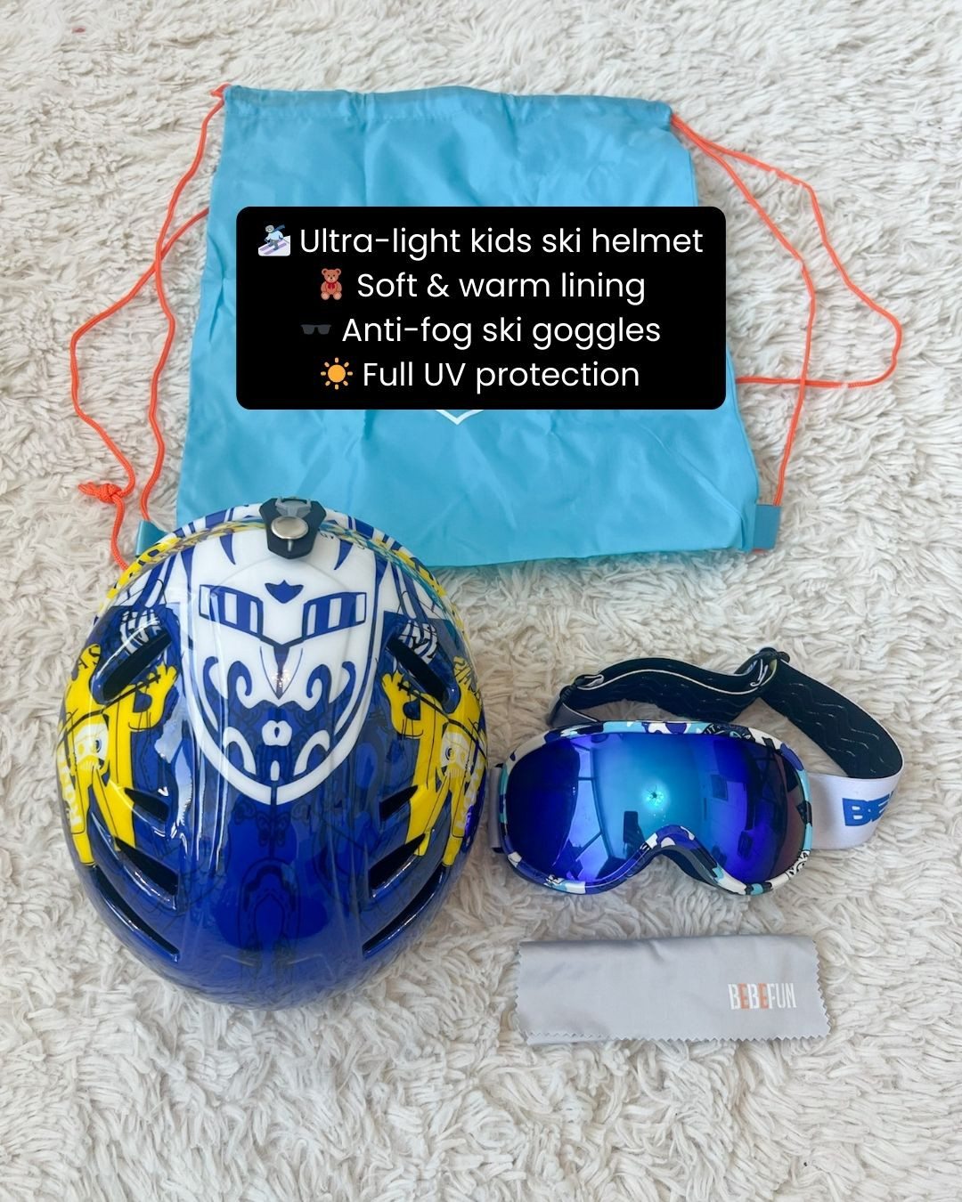 Keep your little skier safe and ready for winter fun with this Kid’s Ski Helmet & Goggles Set ❄️⛷️🪖 Designed for comfort, protection, and clear vision, it’s perfect for ski days, snowboarding, or playing in the snow 💛 Adjustable, lightweight, and cozy — so they can focus on having fun all day long! ☃️✨

#LTKKids #WinterGear #SkiSeason #KidsSafety #SnowDayFun #AmazonKids #WinterEssentials #SnowReady #OutdoorKids #FamilySnowTime #LTKFinds #ColdWeatherGear #KidsWinterStyle #SkiKids #SnowAdventures 

 