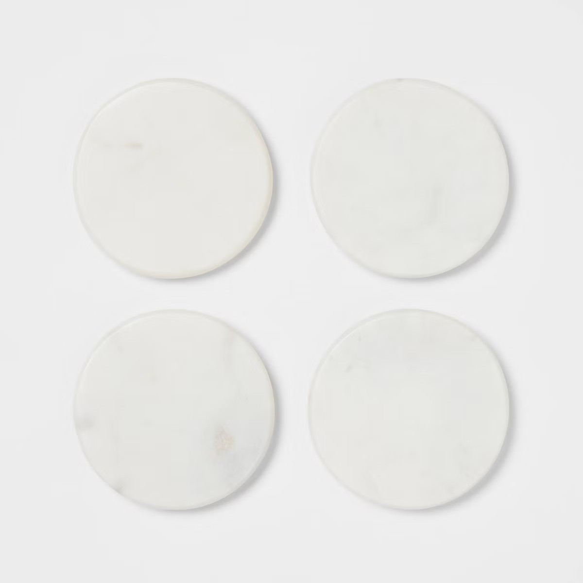 4pk Marble Coasters White - Threshold™ | Target