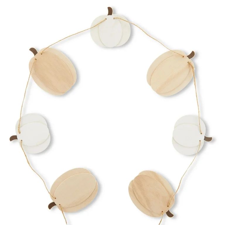 White & Wood Pumpkin Harvest Banner, 6', by Way To Celebrate | Walmart (US)