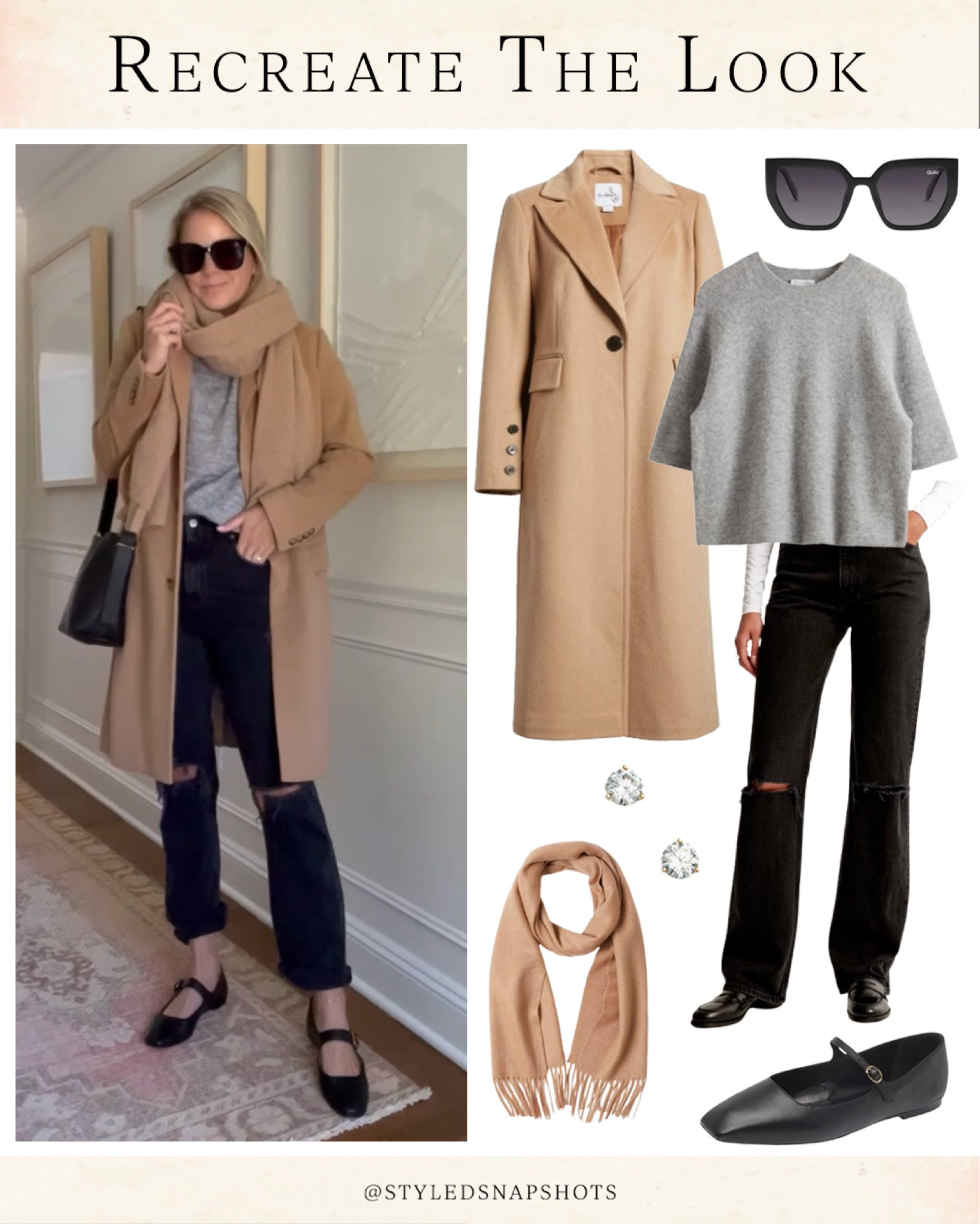 Fall outfit, camel coat, fall shoes, recreate the look 

#LTKStyleTip #LTKxNSale #LTKSeasonal