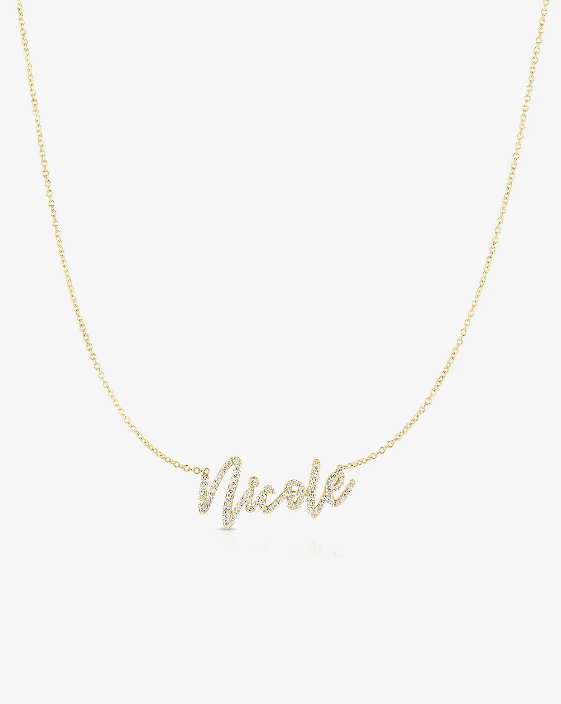 Personalized Diamond Script Name Necklace | Ring Concierge