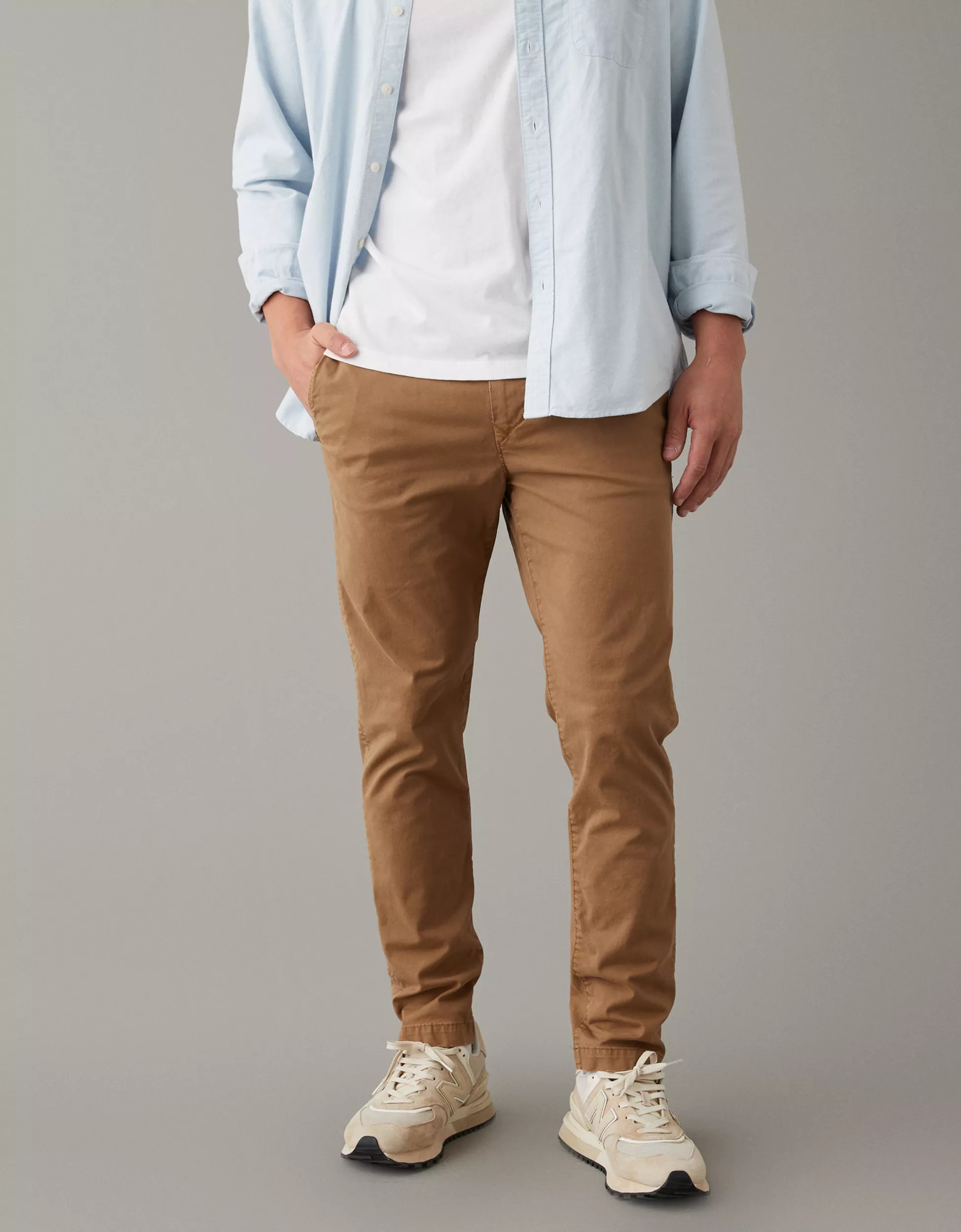 AE Flex Slim Lived-In Khaki Pant | American Eagle Outfitters (US & CA)