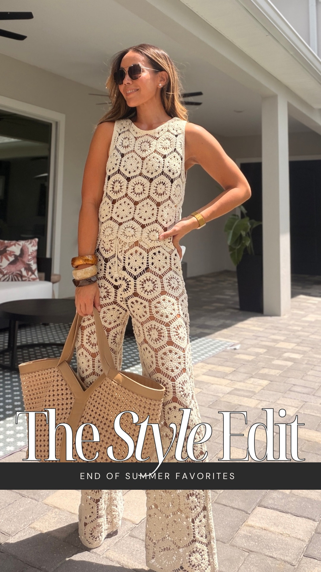 Summer is coming to a close but Florida clearly didn’t get the memo. ☀️🌴 In the meantime, I’ll be hanging by the pool this weekend in this number.

This crochet set from Calzedonia is one of my favorite end-of-summer finds—the sleeveless top + matching palazzo pants have that beautiful open-knit texture and an easy, relaxed shape that feels made for hot days.

Finished it with this Calypso Tote, a roomy woven neoprene tote that carries everything I need for a pool day, weekend outing or just running around town.

#LTKgrwm #LTKootd #LTKSeasonal