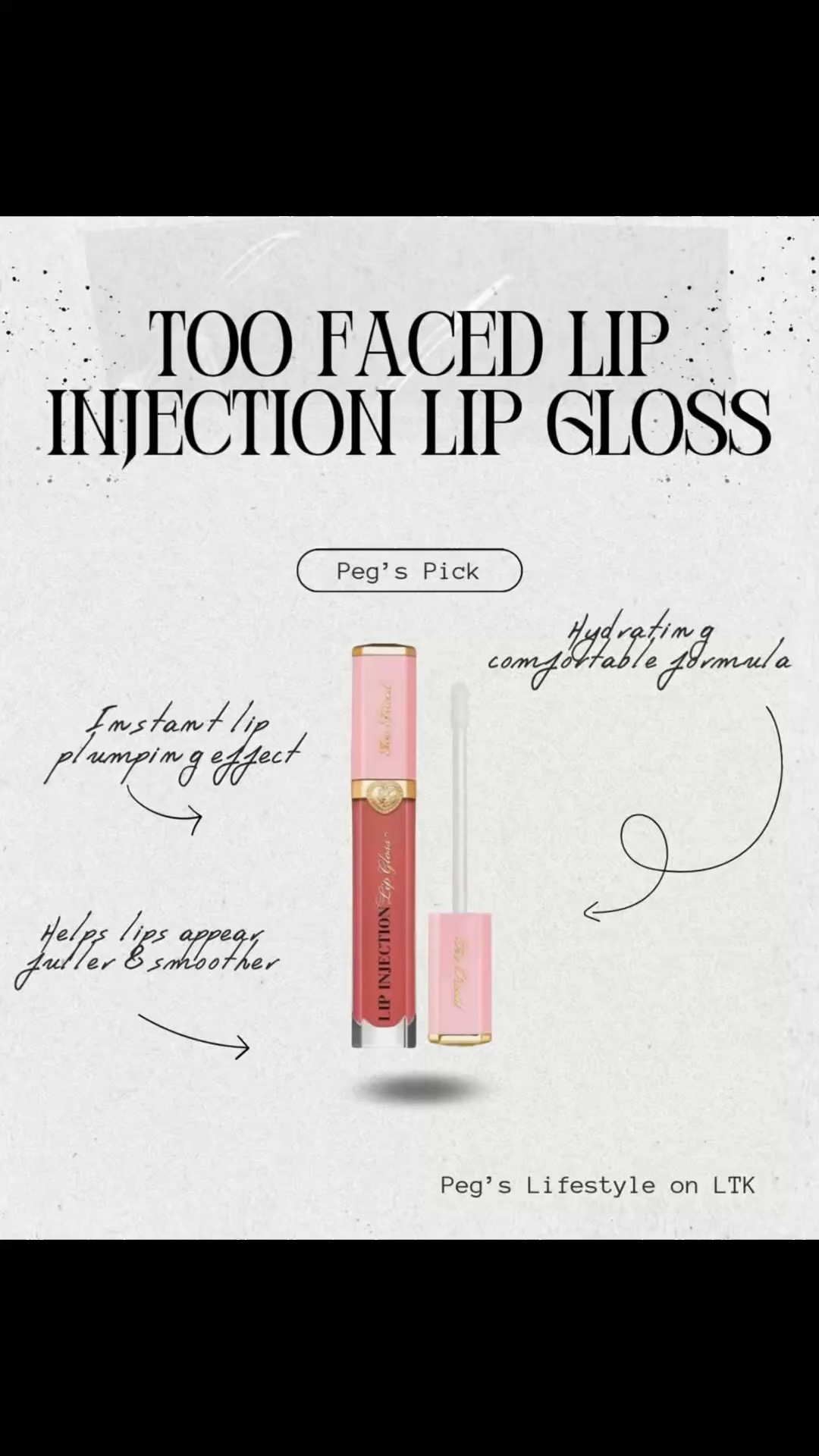 One of my favorite glosses for extra shine & fuller-looking lips 💄✨

Too Faced Lip Injection gives that plumping glossy finish while still keeping lips feeling smooth and hydrated 🤍

#LTKgrwm #LTKdayinmylife #LTKBeauty