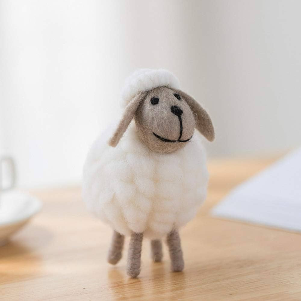 Cute Lamb Hanging Decoration,Felted Wool Sheep Decor,Christmas Tree Decorative Hanging Ornament S... | Amazon (US)