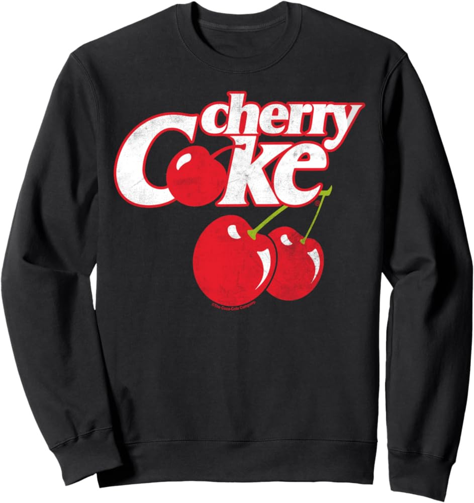 Coca-Cola Cherry Coke Logo Sweatshirt | Amazon (US)