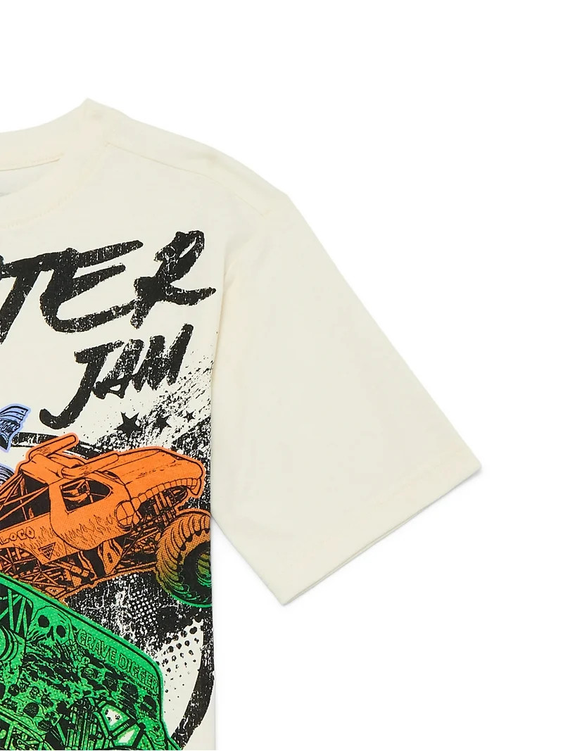 Monster Jam Boys Graphic Tee with Short Sleeves, Sizes 4-18 | Walmart (US)