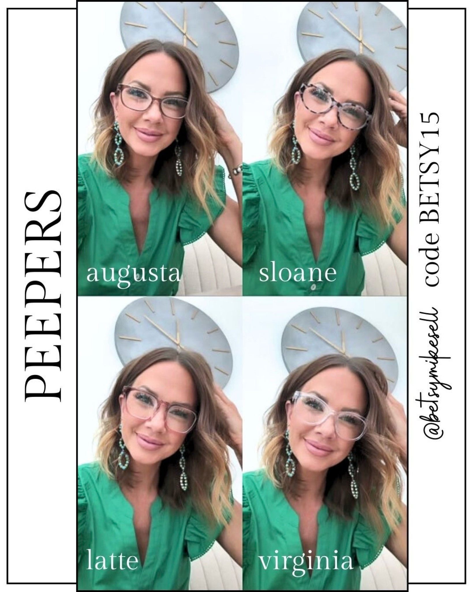 new peepers readers! code BETSY15 works ♥️

#LTKFindsUnder50 #LTKSaleAlert #LTKWorkwear