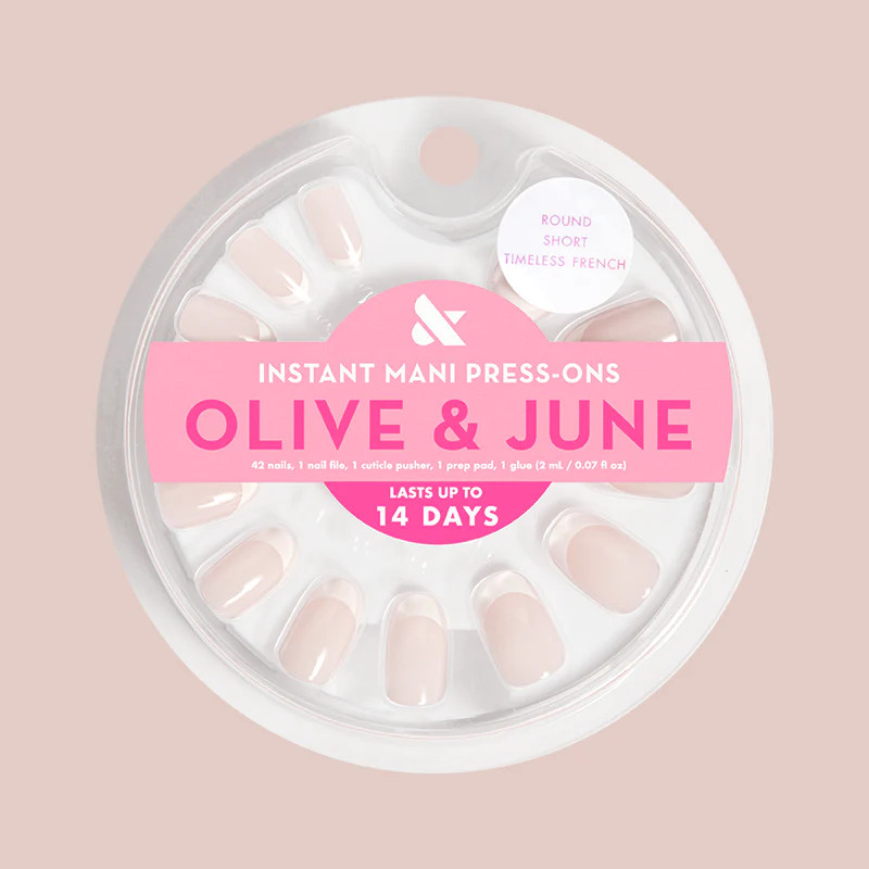 Timeless French - Press-On | Short | Round | Olive & June