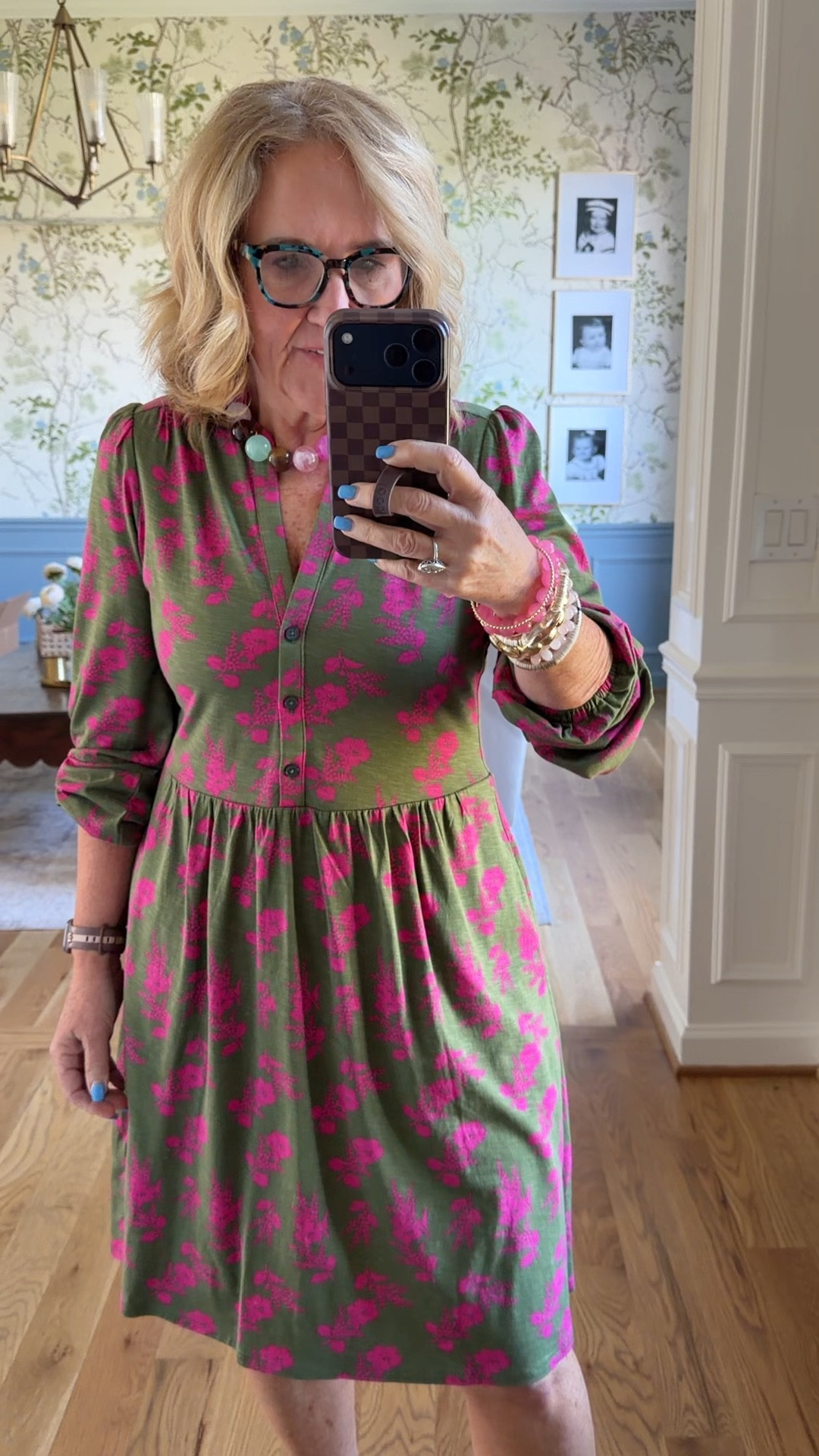 Dress size 10 reg available in solids and another print, but this print is almost sold out
Sneaker Mary Jaines true size very comfortable really happy with these
Bubble bar sitewide 25% off ends today linking some of my favorites

20% off code NANETTE20 On my bracelets 

#LTKPetite #LTKSaleAlert #LTKOver40