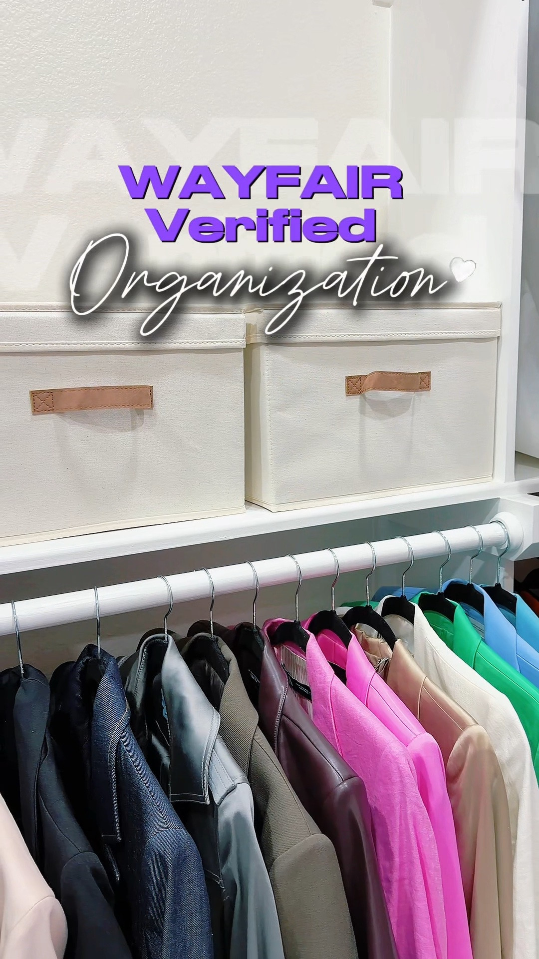 #ad My favorite organization finds are all @Wayfair  Verified! From these durable hangers to gorgeous storage boxes and the shoe organizer,  someone already did the vetting for me

No second guessing, no online regrets, just quality pieces that fit my budget and make life easier. Less time searching, more time enjoying.
#WayfairVerified #WayfairPartner #Wayfair #OrganizationGoals