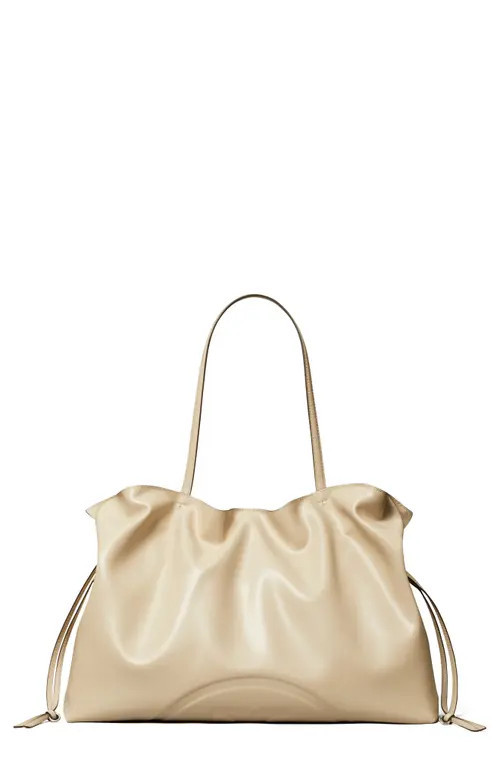 Tory Burch Ella Natuura™ Drawstring Tote in Light Stone at Nordstrom | Nordstrom
