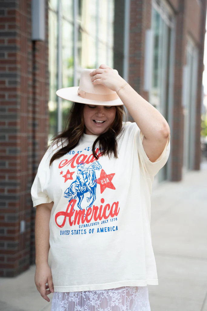 Made In America, USA Western Oversized TShirt | The Extended Shop