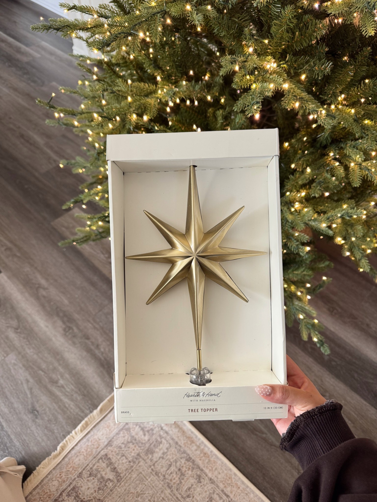 my tree topper this year!! 🎄🤍💫

#LTKFindsUnder50 #LTKHome #LTKSeasonal