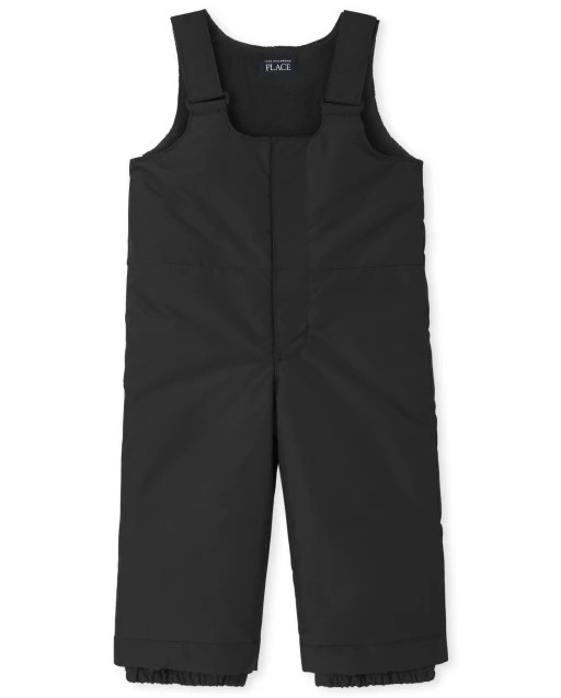 Toddler Boys Sleeveless Woven Snow Overalls | The Children's Place  - BLACK | The Children's Place