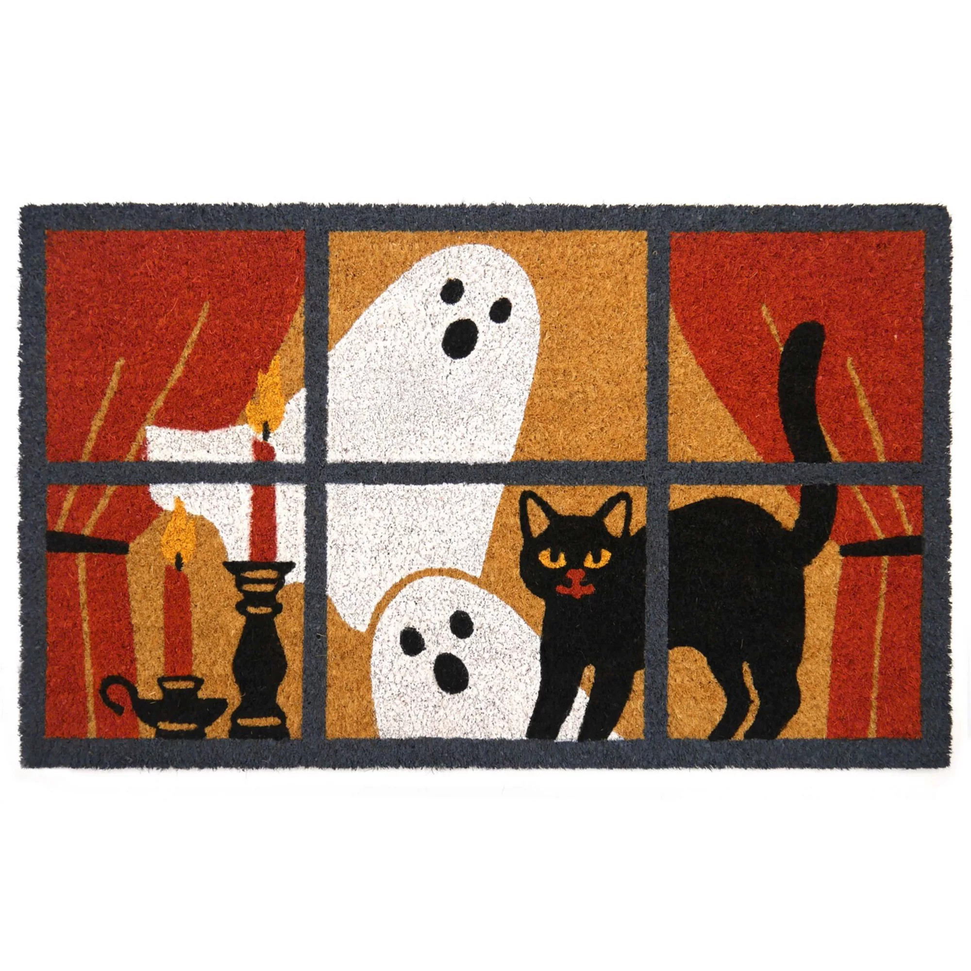 Celebrate Together™ Halloween Window Scene Coir Doormat, Bright White | Kohl's