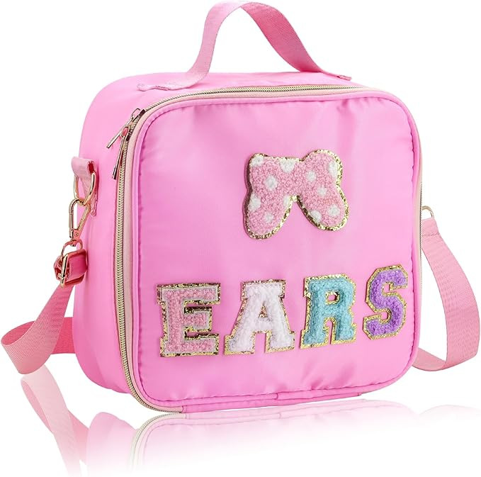 Mouse Ears Headband Bag for Park Trip, Mouse Ear Holder Travel Case with Adjustable Shoulder Stra... | Amazon (US)