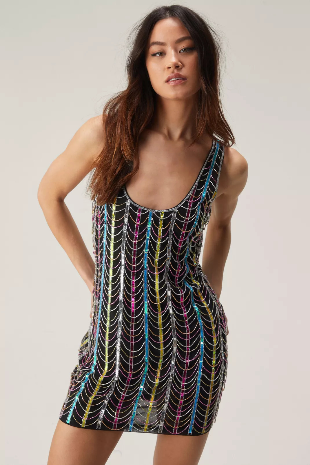 Loop Beaded Tassel Dress | Nasty Gal US