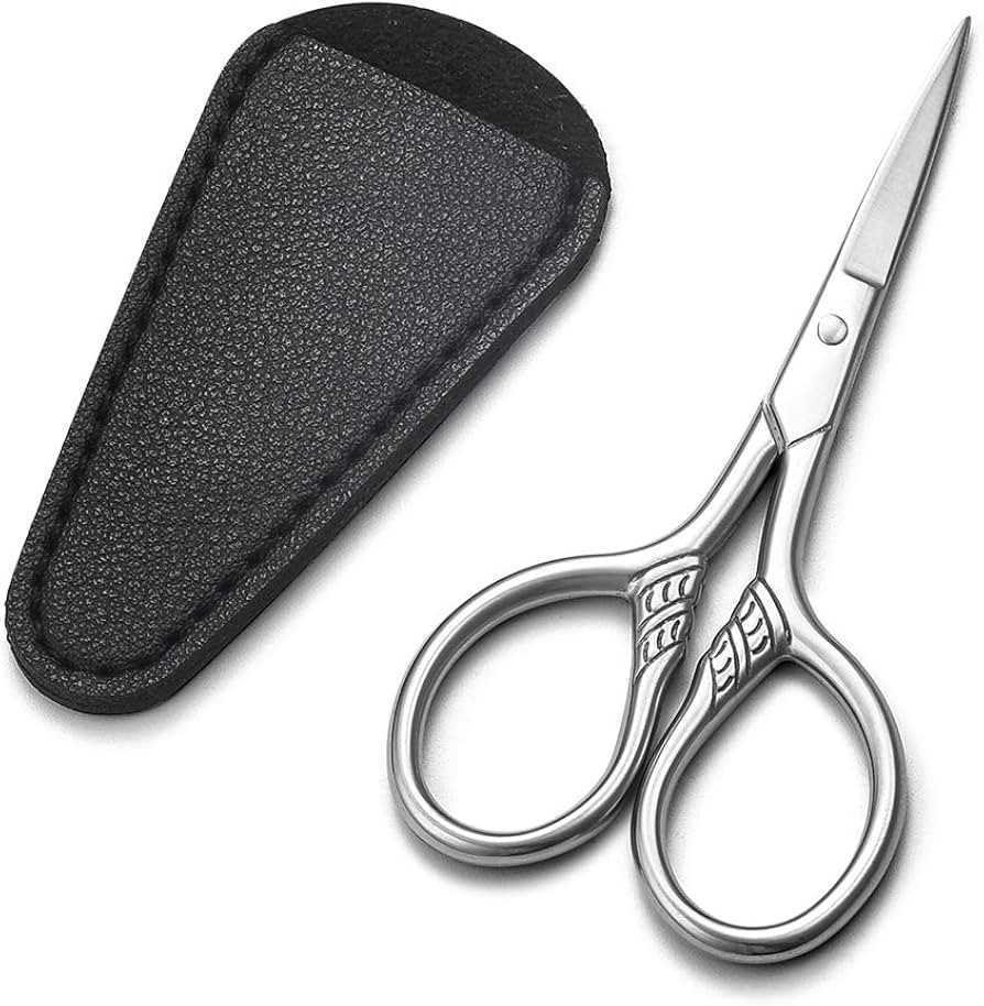 Small Precision Scissors, 3.5inch Stainless Steel Multi-Purpose Vintage Beauty Grooming Kit for F... | Amazon (US)
