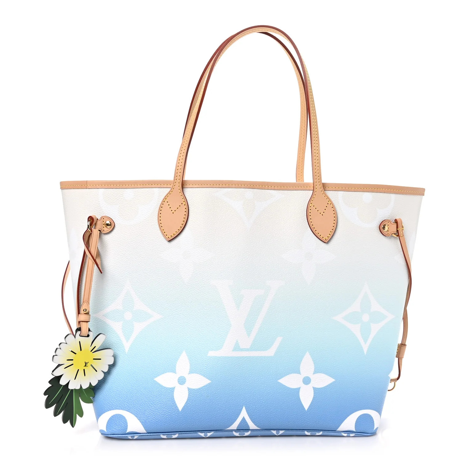 Monogram Giant By The Pool Neverfull MM Blue | FASHIONPHILE (US)