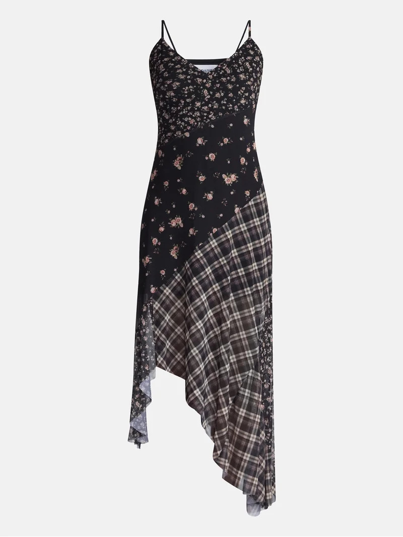 No Boundaries Mix Midi Dress, Women's XXS-XXL | Walmart (US)
