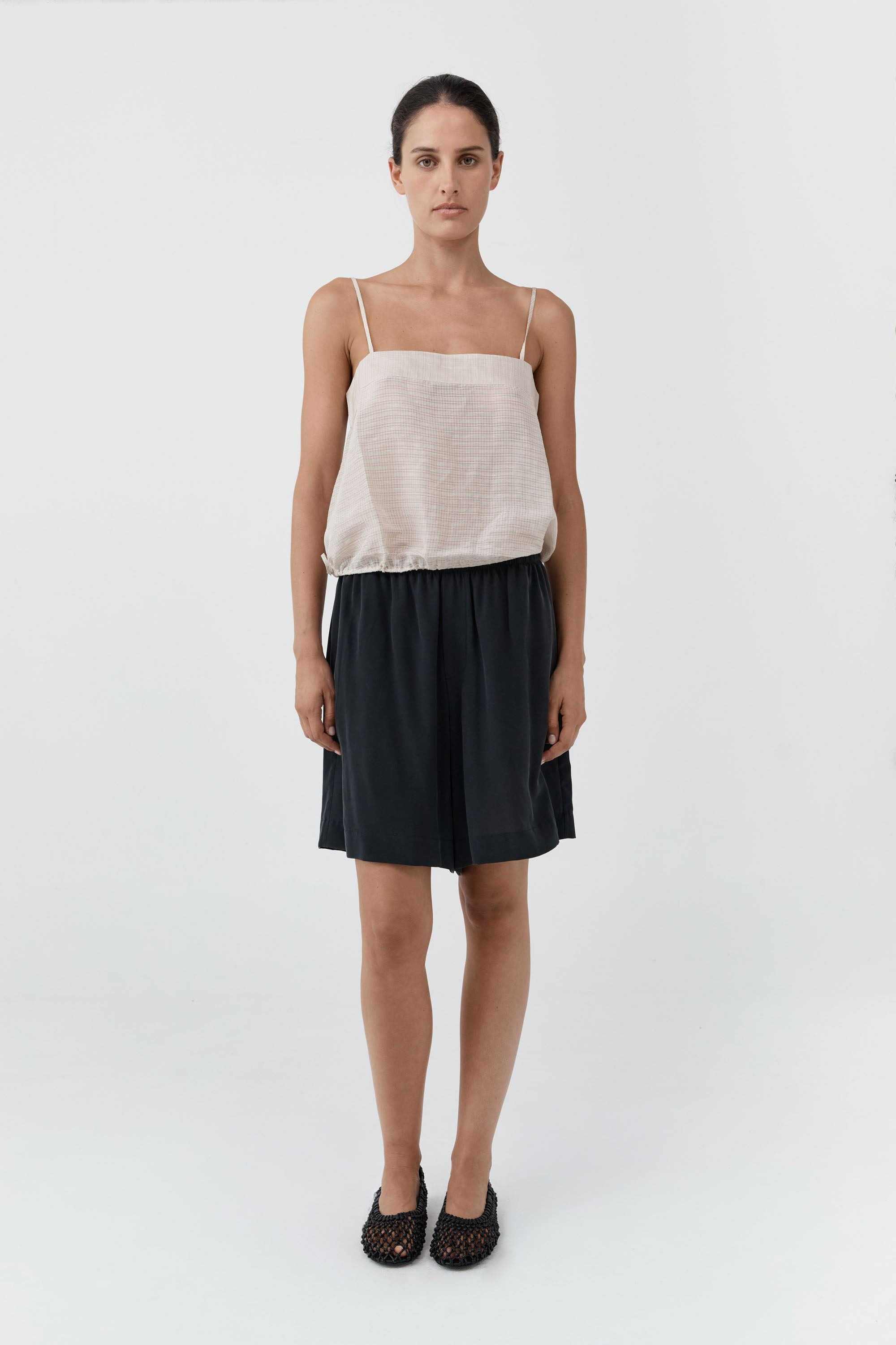 Silk Everyday Relaxed Shorts - Black | St. Agni (US, UK, EU)