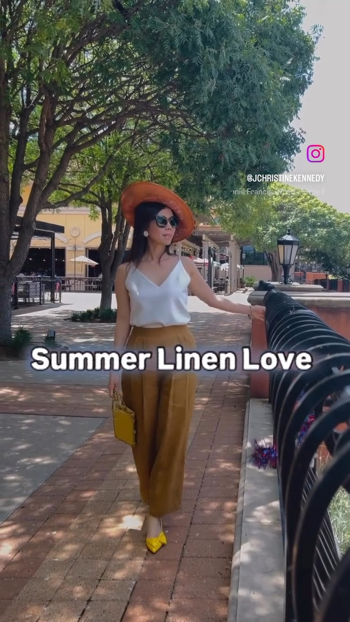 Perfect Linen Summer Outfit ☀️🤎
Breezy brown linen pants + a crisp white top = my summer uniform.
Cool, comfy, and always elegant.

🌹𝓢𝓹𝓮𝓬𝓲𝓪𝓵 𝓞𝓯𝓯𝓮𝓻:
Receive a free matching headpiece with any Occasion Dress purchase,
or enjoy 50% off a matching headpiece with Spring/Summer Dresses.
Each headpiece comes in our signature hat box.
No code needed — the discount applies automatically at checkout.

#LTKActive #LTKTravel #LTKStyleTip