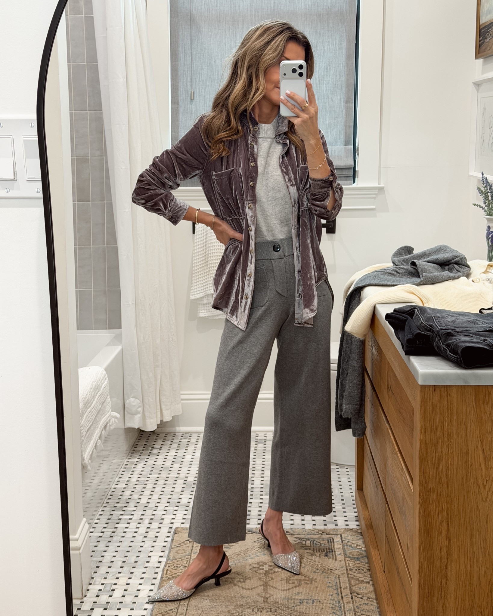 -sweater knit pants are amazing! I’m 5’6”
-Target sparkle heels TTS
-velvet top XS 
-Cashmere relaxed sweater is now a FAVORITE! Sz XS 
Tammy30 discount code through tonight. 



#LTKCyberWeek #LTKSaleAlert #LTKOver40