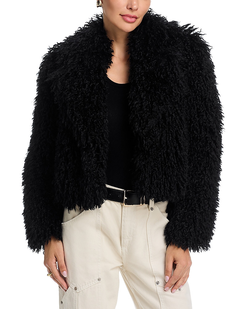 L'Agence Aura Crop Faux Fur Coat | Bloomingdale's (US)