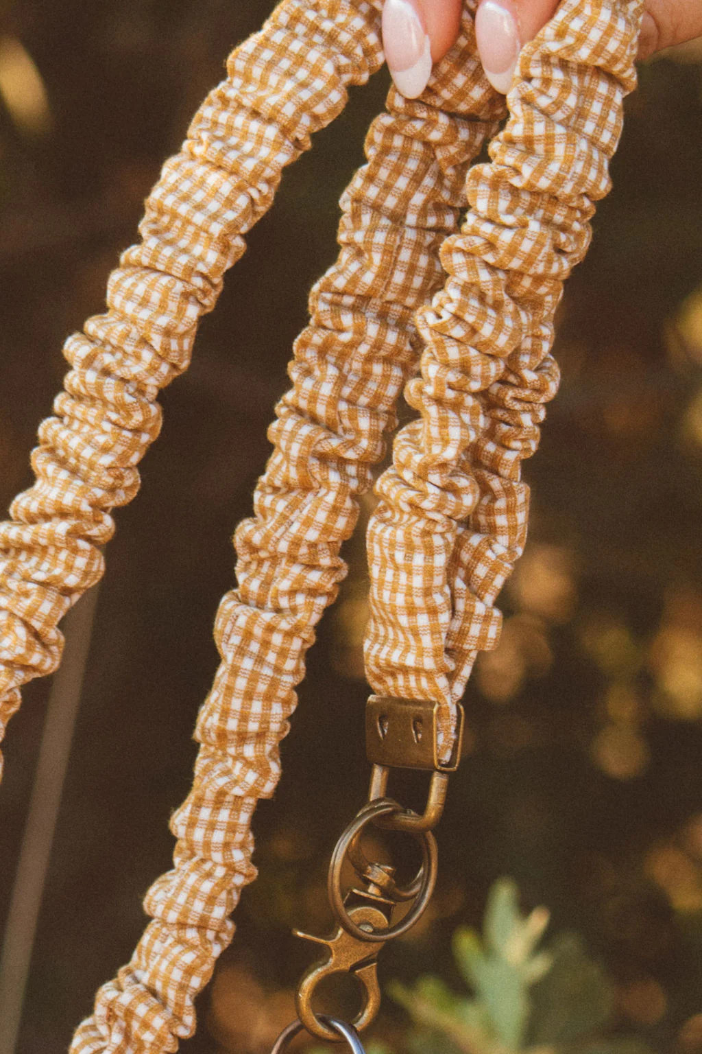Mustard Gingham Lanyard | Shop Andi