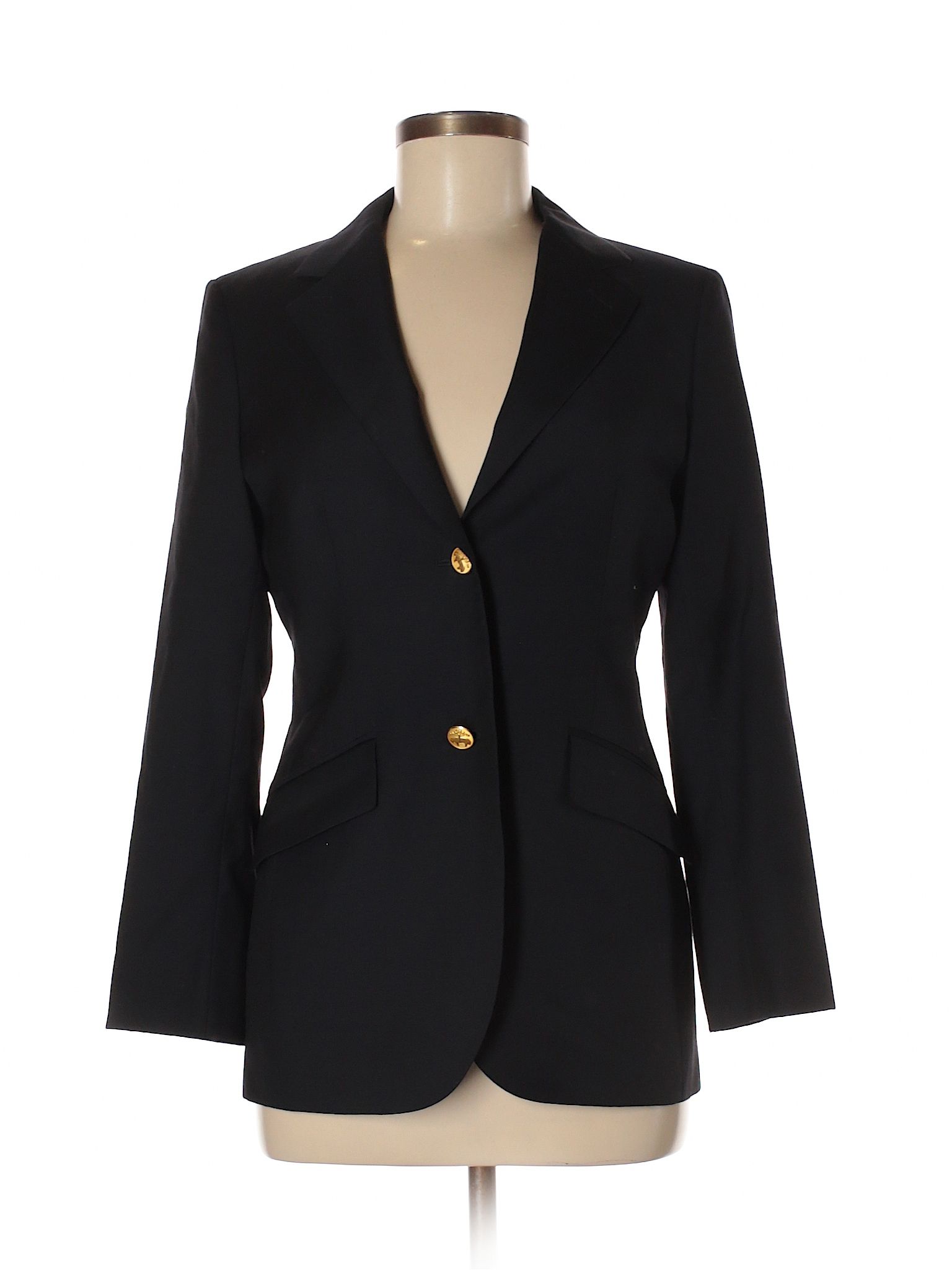 Brooks Brothers Wool Blazer Size 4: Navy Blue Women's Jackets & Outerwear - 34618156 | thredUP