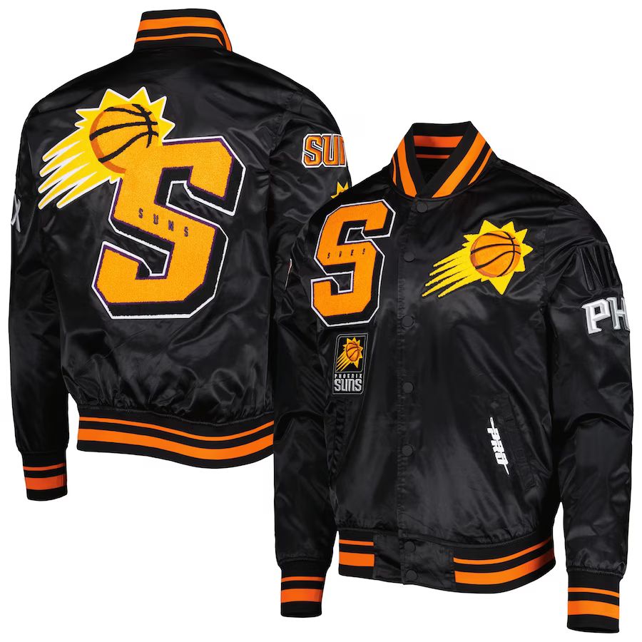Phoenix Suns Pro Standard Mash Up Capsule Satin Jacket - Black | Lids