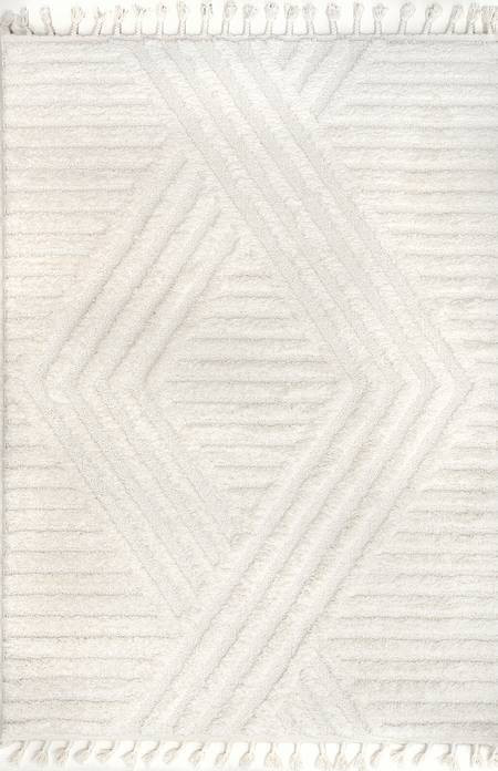 Beige Ellie Traverse Shag Area Rug | Rugs USA