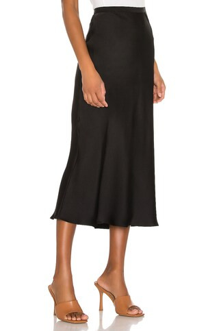 ANINE BING Bar Silk Skirt in Black from Revolve.com | Revolve Clothing (Global)