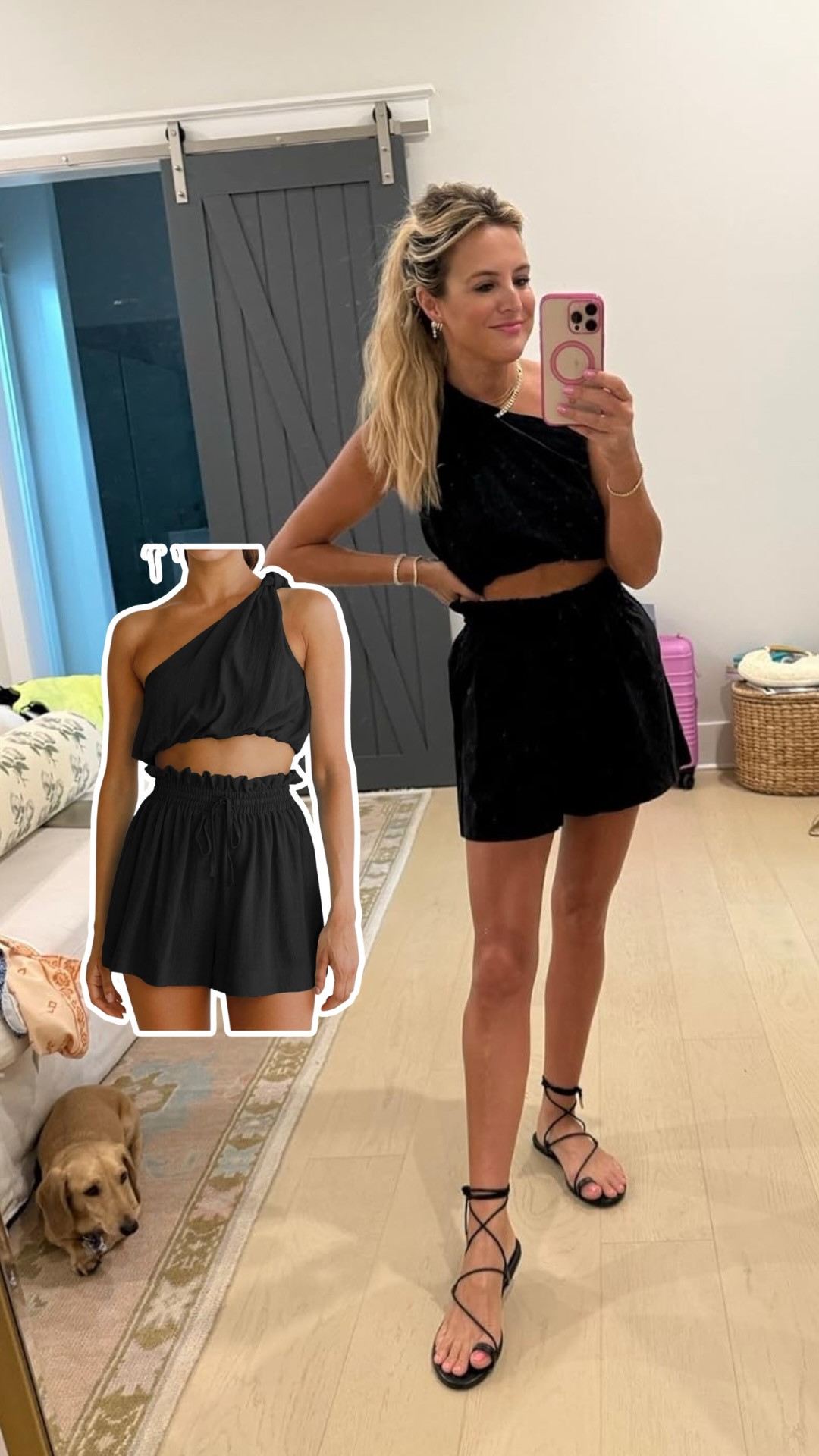 The easiest little black matching set for summer 🖤 The halter crop top and flowy shorts make such a flattering outfit for vacation dinners, date nights, or any night you want to look put together without overthinking it. 

 #LTKgrwm #LTKootd