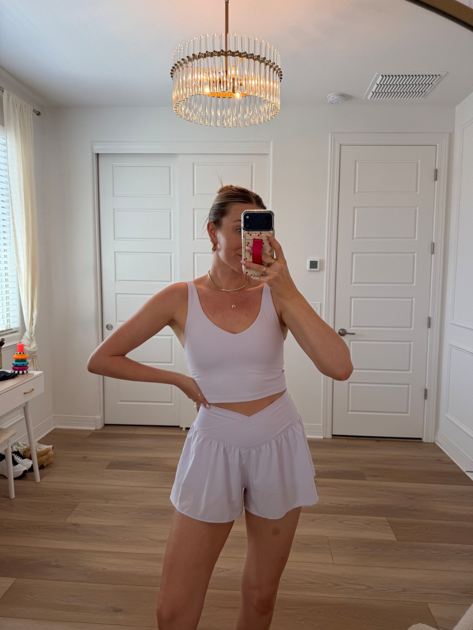 The perfect spring workout set from @Aerie ! Wearing small top and medium shorts! 