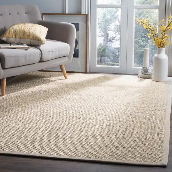 SAFAVIEH Giesela Natural Fiber Chunky Solid Color Sisal Area Rug - 5' x 8' - Maize | Bed Bath & Beyond