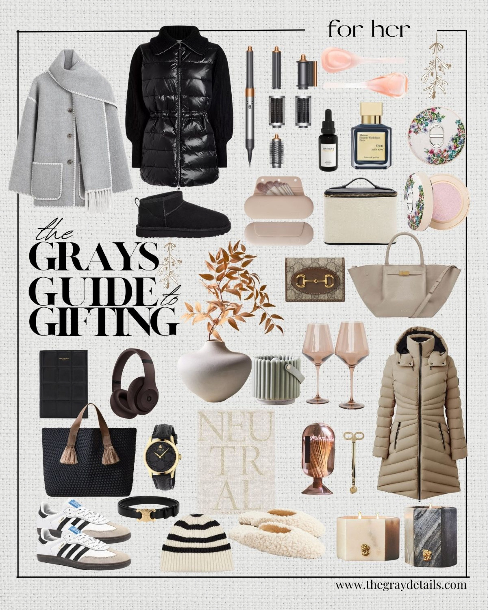 Gifts for her

Mini uggs in stock
Puffer jacket
Dyson airwrap
Tote bag
Celine belt
Candle
Samba

#LTKGiftGuide #LTKstyletip #LTKover40