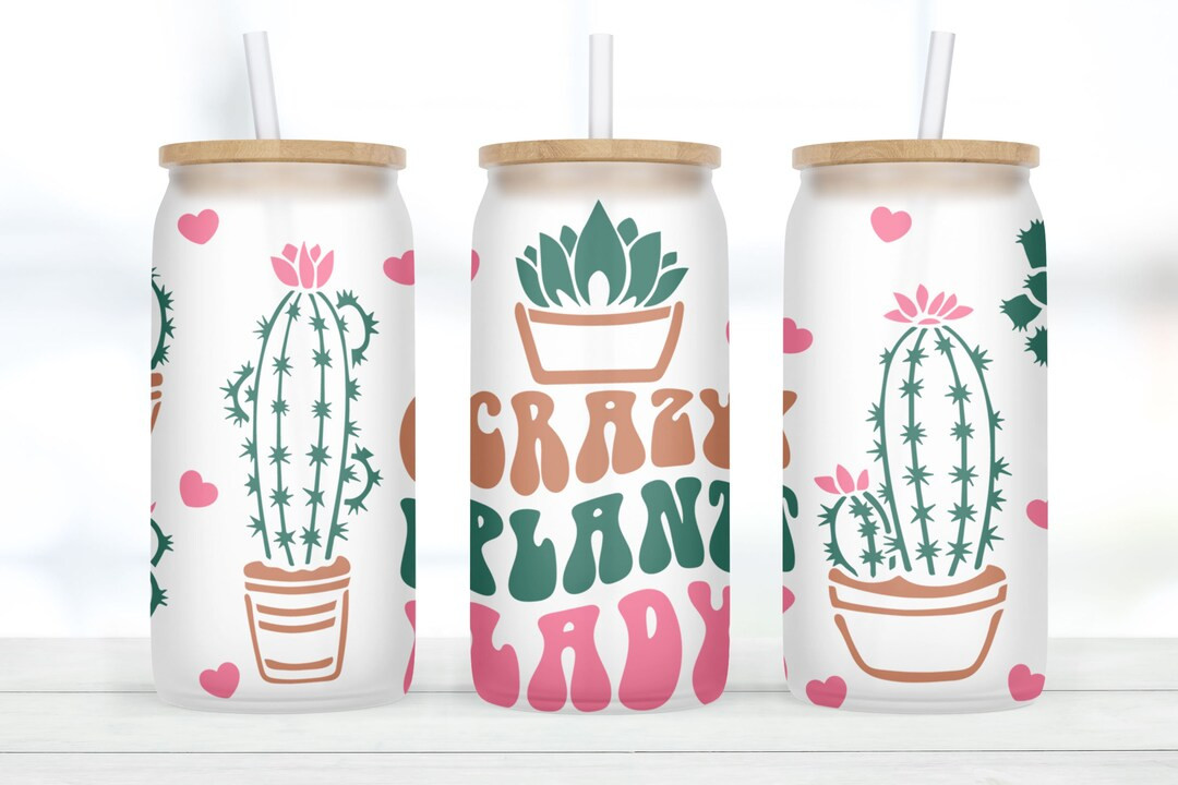 Plant Glass Cup, Plant Gifts for Women, Plants Glass Tumbler, Plants Gifts Plants Clear Cup With ... | Etsy (US)