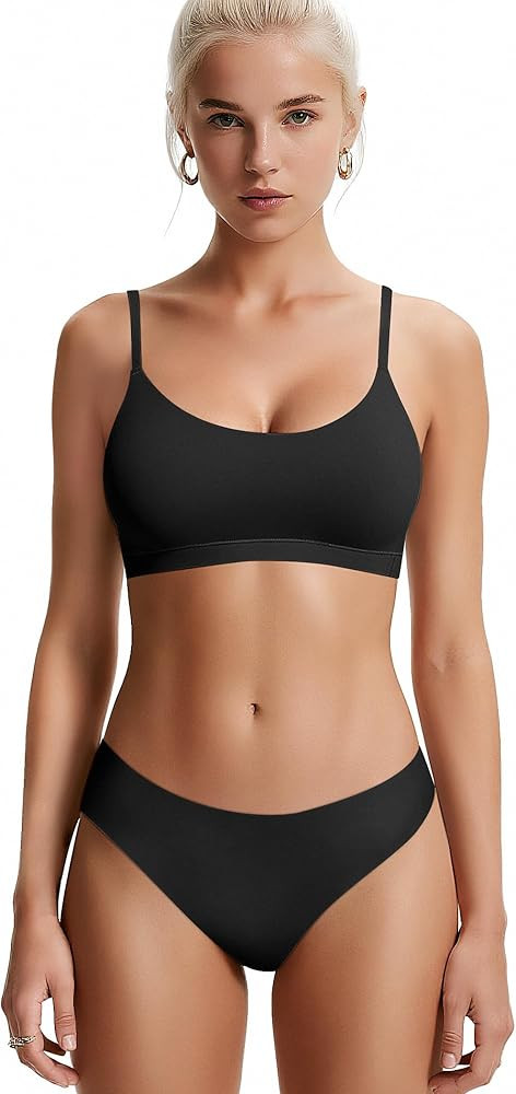 Vertvie Womens Wireless Bralettes Cami Bras Unlined Seamless No Underwire No Padding Scoop Neck C... | Amazon (US)